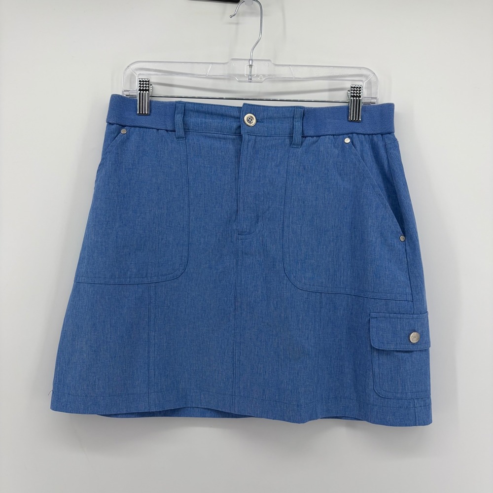 Croft & Barrow Womens 8P‎ Blue Skort Cargo Pocket Stretch Active Golf Skirt